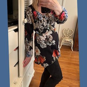 JOE BROWNS Boho Floral  Long Sleeved Tunic Top